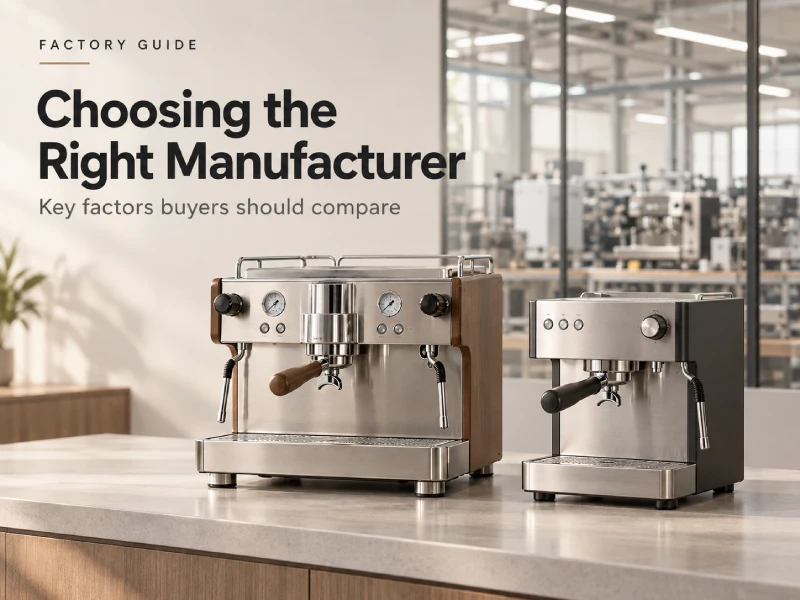 Coffee machine manufacturer evaluation for global buyers