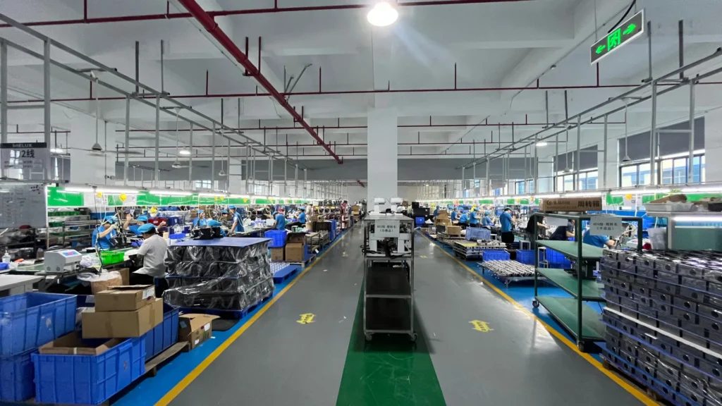 YSELE coffee machine factory workshop in Zhuhai, China