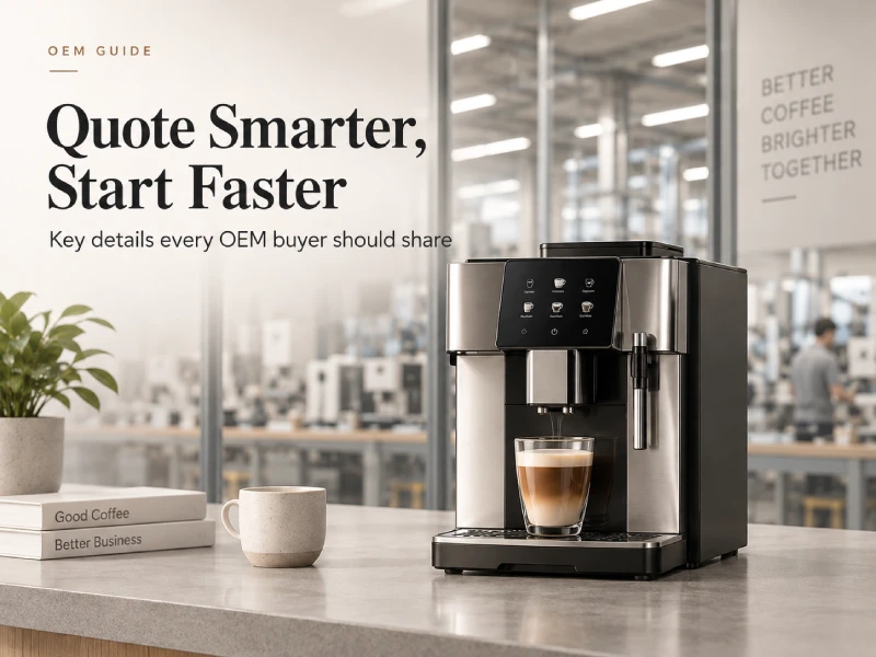 OEM coffee machine quotation requirements