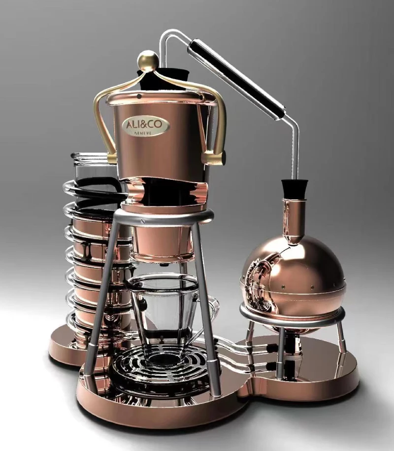 Retro capsule coffee machine product concept